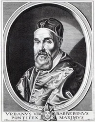 Papa Urbano VIII, grabado por Willem Outgertsz Akersloot